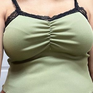 Romwe Used Green Shirt